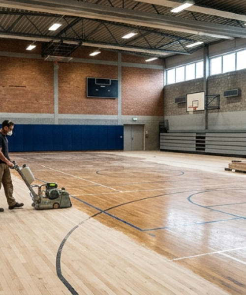 Bodensanierung einer Sporthalle durch MBS GmbH in Osnabrück